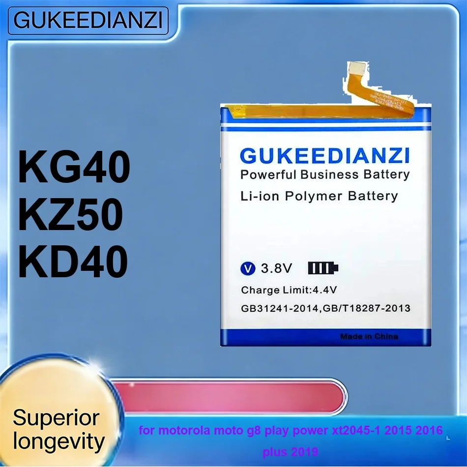 5000-6150mAh KD40 KG40 KZ50 For Motorola Moto G8 Play Power XT2045-1 2015 2016 Plus 2019 Mobile Phone Battery
5000-6150mAh KD40 KG40 KZ50 For Motorola Moto G8 Play Power XT2045-1 2015 2016 Plus 2019 Mobile Phone Battery