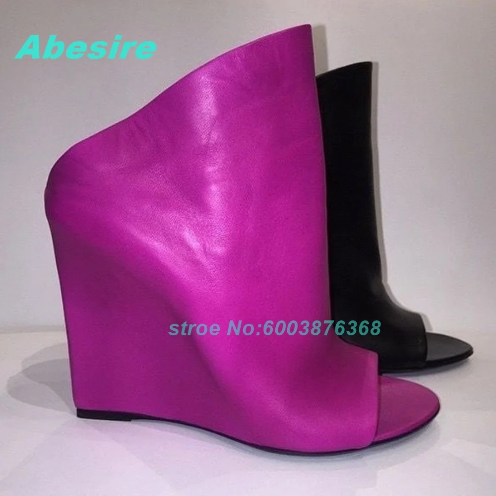 Rose Red Peep Toe Wedge Heels Sandals Slip-On Open-Toe Women's Sandals Spicy Girls Y2K Party Street-Style Fashion Show Shoes
Rose Red Peep Toe Wedge Heels Sandals Slip-On Open-Toe Women's Sandals Spicy Girls Y2K Party Street-Style Fashion Show Shoes