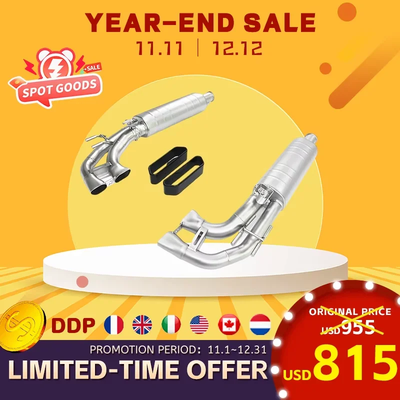 HMD Exclusive Customization SUS304 Frosted Catback Exhaust for Mercedes Benz G63 W464 Exhaust System With Muffler OEM Valve
HMD Exclusive Customization SUS304 Frosted Catback Exhaust for Mercedes Benz G63 W464 Exhaust System With Muffler OEM Valve