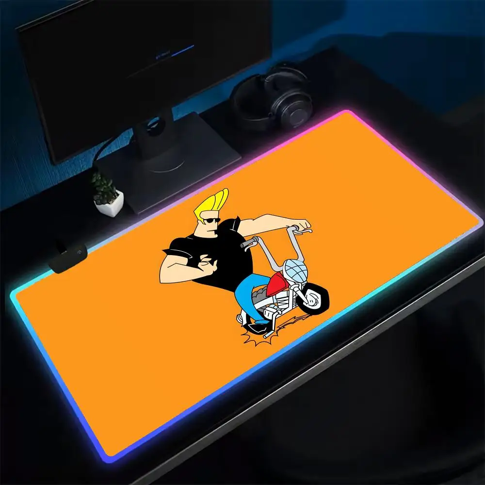 Игровой коврик для мыши Johnny Bravo, игровой коврик для мыши в стиле аниме, светодиодные настольные коврики с подсветкой, резиновые настольные коврики XXL RGB
Игровой коврик для мыши Johnny Bravo, игровой коврик для мыши в стиле аниме, светодиодные настольные коврики с подсветкой, резиновые настольные коврики XXL RGB
