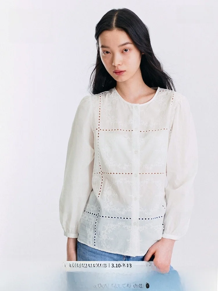 Spring New Arrival Women's Embroidered Top Long Sve round Ne Cotton Casual Sle H&M 328220 Pure Cotton Material
Spring New Arrival Women's Embroidered Top Long Sve round Ne Cotton Casual Sle H&M 328220 Pure Cotton Material