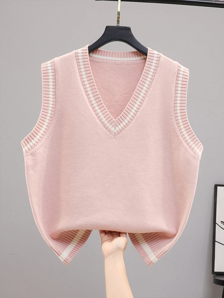 Женский вязаный жилет с V-образным вырезом, модный топ для многослойных образов, осенне-зимняя одежда, бренд Bule Euro Sle, цветной
Женский вязаный жилет с V-образным вырезом, модный топ для многослойных образов, осенне-зимняя одежда, бренд Bule Euro Sle, цветной