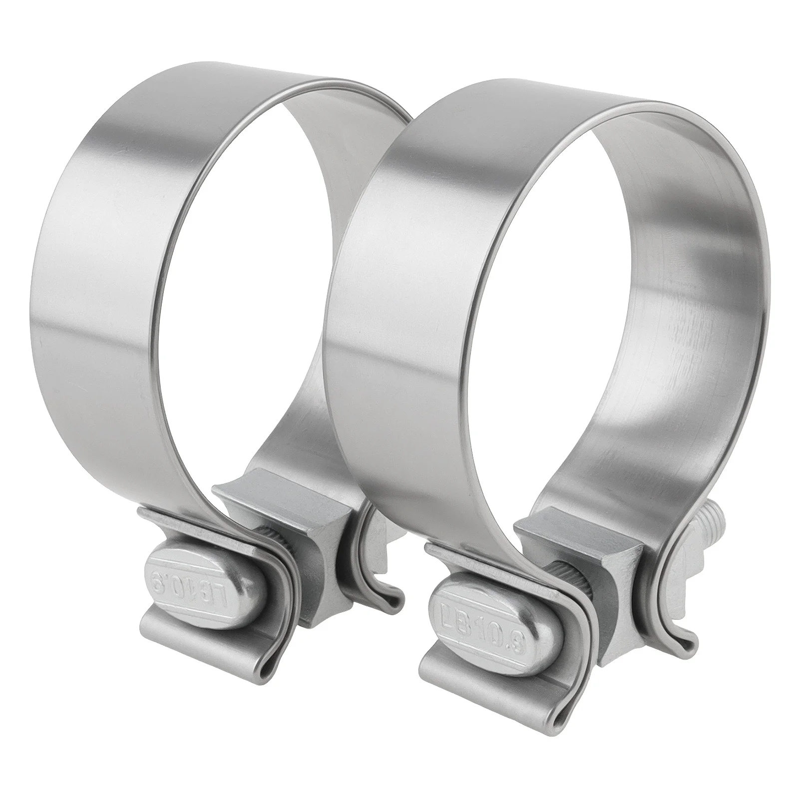 2pcs 3 inch 10.9 Grade Bolt Narrow Exhaust Band Clamps 304 Stainless Steel 360 Degree Sealing Distribution Muffler Pipe Couplers
2pcs 3 inch 10.9 Grade Bolt Narrow Exhaust Band Clamps 304 Stainless Steel 360 Degree Sealing Distribution Muffler Pipe Couplers