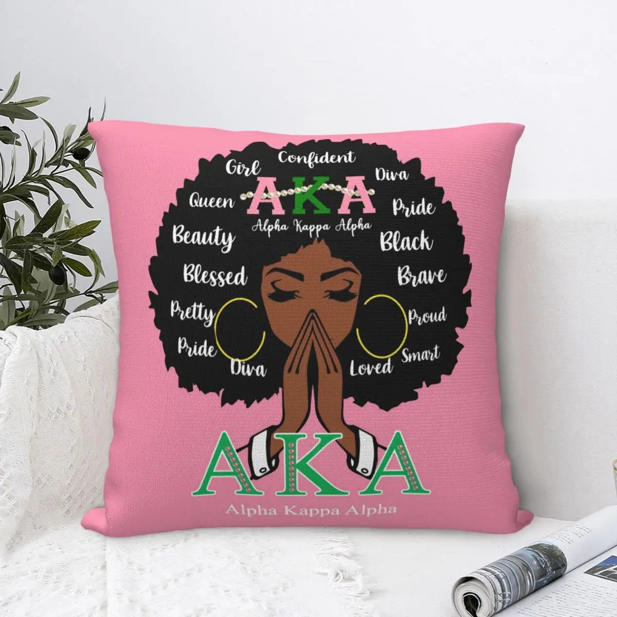 Alpha Sorority Kappa Alpha AKA Square Throw Pillow Case Cover Cushion Pillowcase Home Decor for Room Sofa Couch Bed - 2-Pack
Alpha Sorority Kappa Alpha AKA Square Throw Pillow Case Cover Cushion Pillowcase Home Decor for Room Sofa Couch Bed - 2-Pack