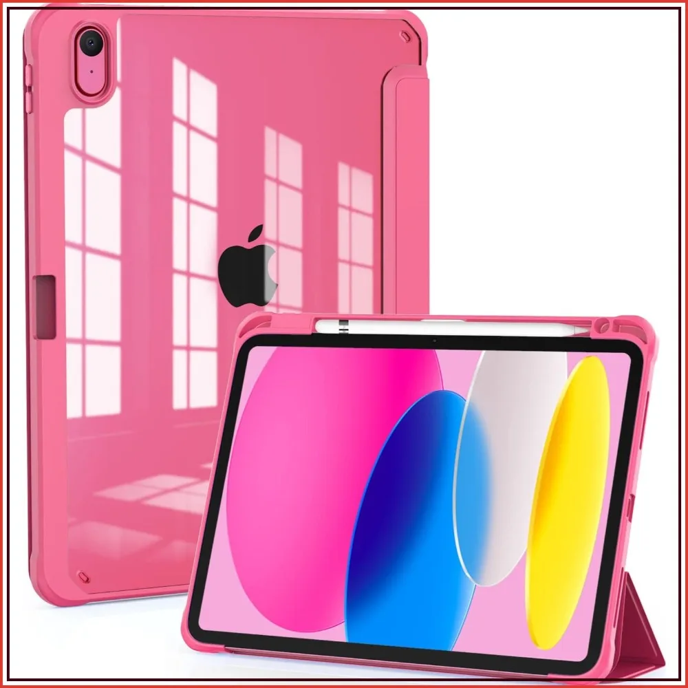 Slim Lightweight Case for iPad 11th Gen 2025 & 10th Gen 2022, Trifold Stand, Auto Wake/Sleep, Clear Back
Slim Lightweight Case for iPad 11th Gen 2025 & 10th Gen 2022, Trifold Stand, Auto Wake/Sleep, Clear Back