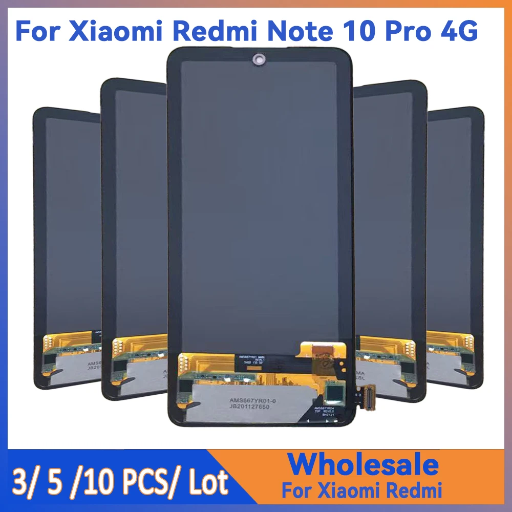 Wholesale 3/5/10 Pieces Lot For Xiaomi Redmi Note 10 Pro 4G LCD Screen Touch Display Touch Assembly For Moto Mobile Phones
Wholesale 3/5/10 Pieces Lot For Xiaomi Redmi Note 10 Pro 4G LCD Screen Touch Display Touch Assembly For Moto Mobile Phones