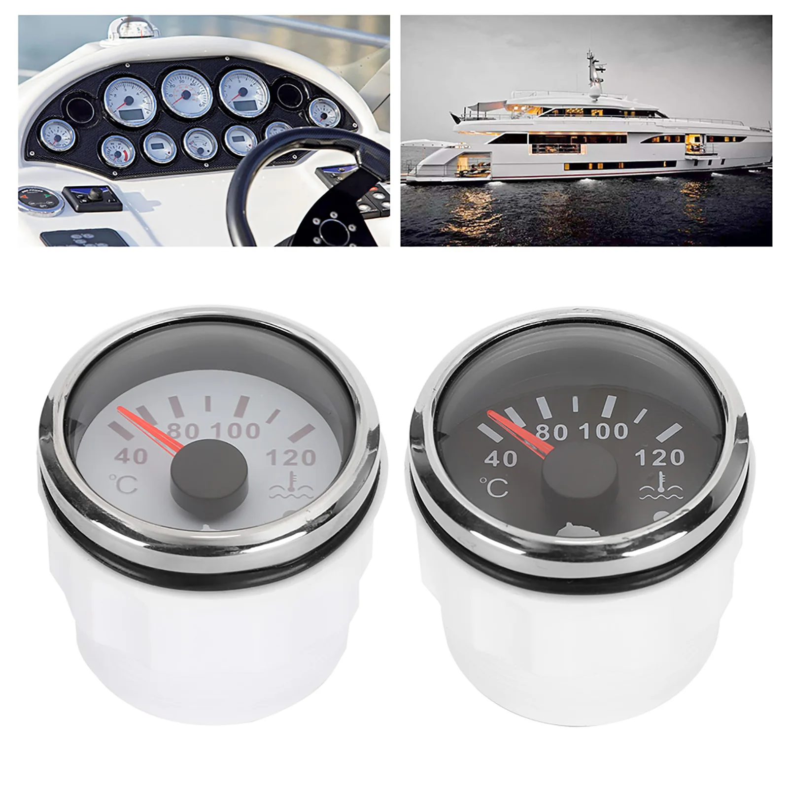 Water Temperature Display 2in Cooling Water Temperature Gauge 40‑120℃ Smart Alarm IP67 Waterproof 12V/24V 0‑190ohm Sensor
Water Temperature Display 2in Cooling Water Temperature Gauge 40‑120℃ Smart Alarm IP67 Waterproof 12V/24V 0‑190ohm Sensor