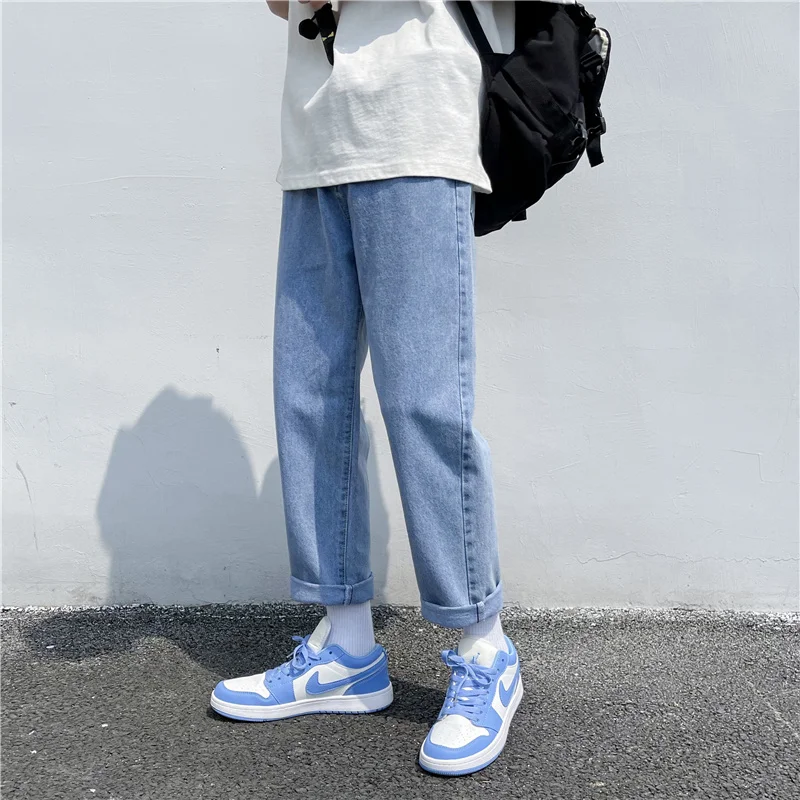 Slim Fit Men's Jeans Casual Loose Basic Sle Student Color Small Straight Foot Nine Point Pants Youth Faion Trend
Slim Fit Men's Jeans Casual Loose Basic Sle Student Color Small Straight Foot Nine Point Pants Youth Faion Trend