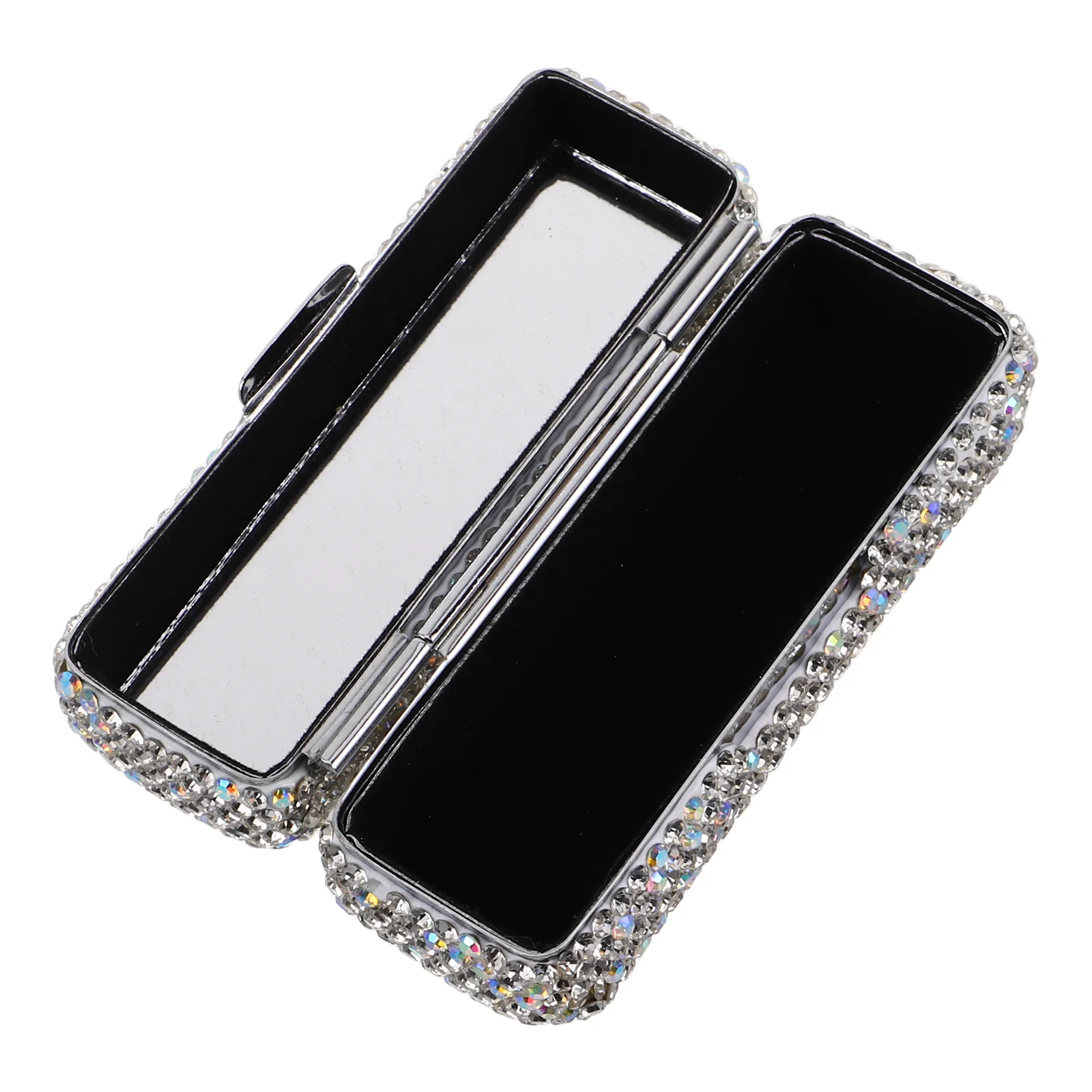 Lipstick Box Gloss Holder Organizer for Purse Mirror Rhinestone Case Silver with Travel
Lipstick Box Gloss Holder Organizer for Purse Mirror Rhinestone Case Silver with Travel