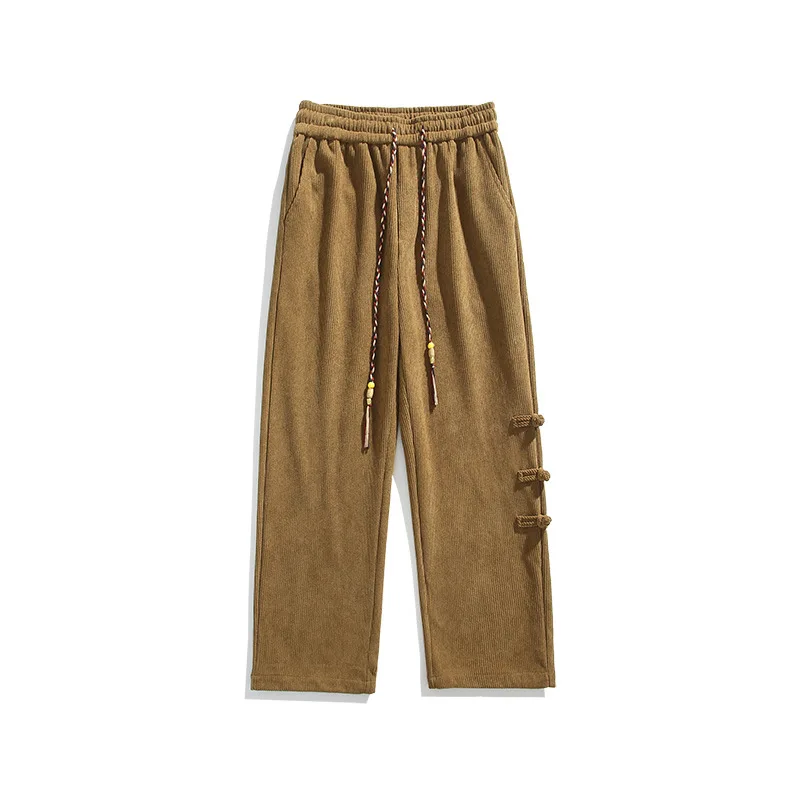 Autumn and Winter New Corduroy Button Design Chinese Style Men's Fashion Trend Casual Trousers
Autumn and Winter New Corduroy Button Design Chinese Style Men's Fashion Trend Casual Trousers