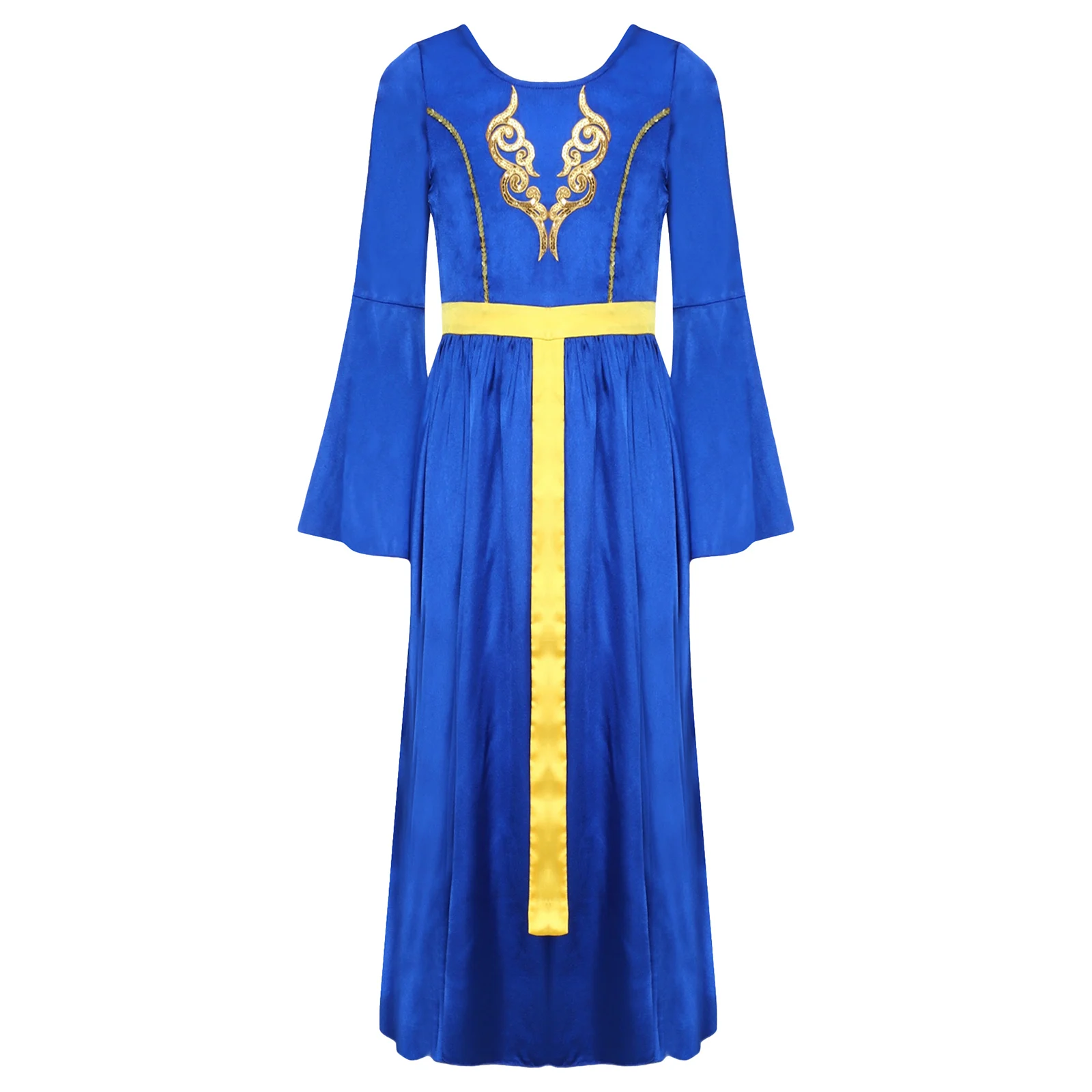 Kids Girls Medieval Princess Costume Theatrical Shows Flare Sleeve Long Dress for Cosplay Halloween Renaissance Theme Party
Kids Girls Medieval Princess Costume Theatrical Shows Flare Sleeve Long Dress for Cosplay Halloween Renaissance Theme Party