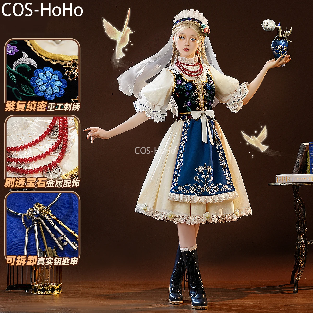 COS-HoHo Identity V Vera Nair, парфюмерный игровой костюм, великолепное платье, униформа, карнавальный костюм, наряд для ролевых игр на Хэллоуин, женский костюм
COS-HoHo Identity V Vera Nair, парфюмерный игровой костюм, великолепное платье, униформа, карнавальный костюм, наряд для ролевых игр на Хэллоуин, женский костюм