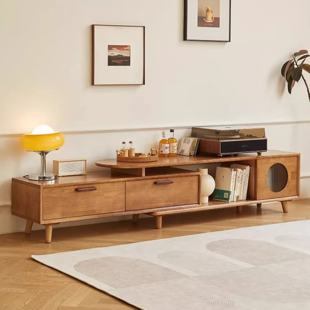 Adjustable Organizer Tv Cabinet Handles Solid Wood Corner Retractable Tv Stand Light Brown Drawers Muebles de salon Furniture
Adjustable Organizer Tv Cabinet Handles Solid Wood Corner Retractable Tv Stand Light Brown Drawers Muebles de salon Furniture