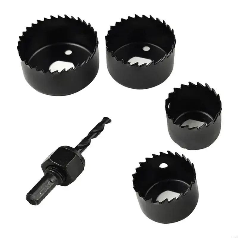 For Soft Plywood PVC Woodworking Projects 5Pcs/set Hole Set Drill Bits with Accessories Tool Box