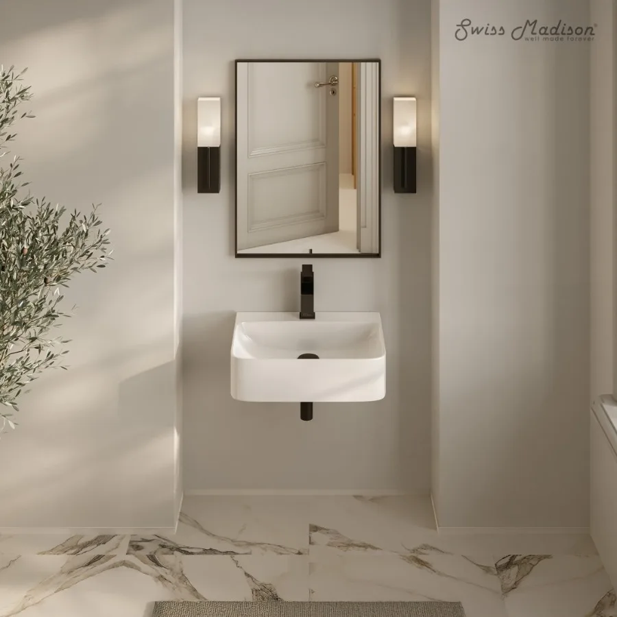St. Tropez 17" Rectangle Wall-Mounted Sink in Glossy White
St. Tropez 17" Rectangle Wall-Mounted Sink in Glossy White