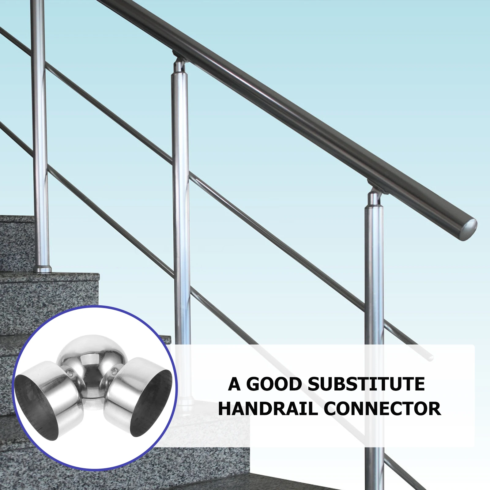 2Pcs Round Tube Connector for Handrail Stainless Steel Strong Anti Rust Fit Stair Railing Deck Fitting Extension
2Pcs Round Tube Connector for Handrail Stainless Steel Strong Anti Rust Fit Stair Railing Deck Fitting Extension