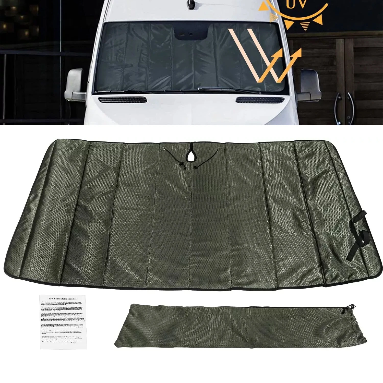 Automotive Front Windshield Cover Window Cover for Mercedes-Benz Sprinter Camper Conversion Vans 2007-2022
Automotive Front Windshield Cover Window Cover for Mercedes-Benz Sprinter Camper Conversion Vans 2007-2022