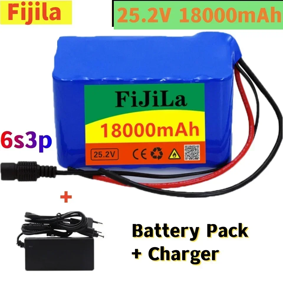 24V 18.0 Ah18650 Lithium Battery 6s3p 25.2 V 18000mAh Electric Bicycle Moped/Electric/Li Ion Battery With Charger
24V 18.0 Ah18650 Lithium Battery 6s3p 25.2 V 18000mAh Electric Bicycle Moped/Electric/Li Ion Battery With Charger