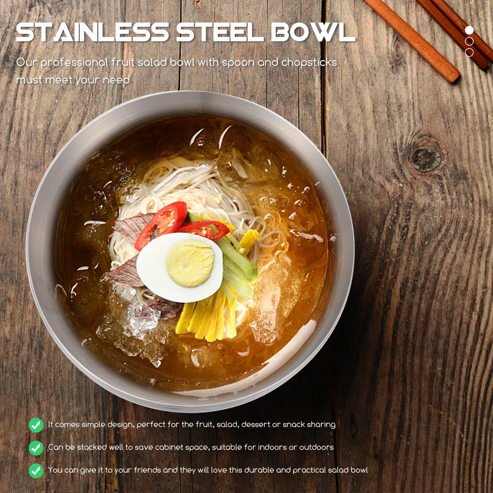 Multipurpose Stainless Steel Bowl Household Soup Noodle Rice Kitchen Tableware Long Lasting Stainless Steel Bowl
Multipurpose Stainless Steel Bowl Household Soup Noodle Rice Kitchen Tableware Long Lasting Stainless Steel Bowl