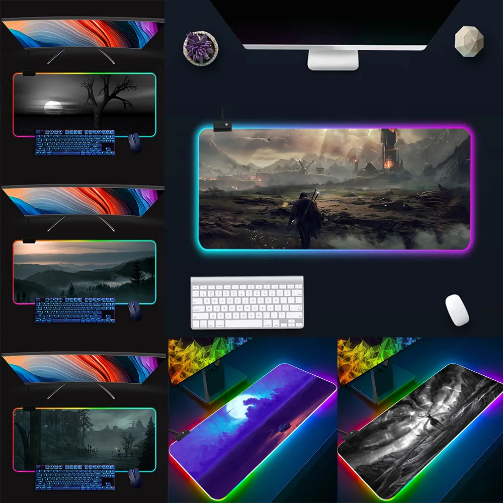 Dark- Lands foggy nature RGB Pc Gamer Keyboard Mouse Pad Mousepad LED Glowing Mouse Mats Rubber Gaming Computer Mausepad
Dark- Lands foggy nature RGB Pc Gamer Keyboard Mouse Pad Mousepad LED Glowing Mouse Mats Rubber Gaming Computer Mausepad