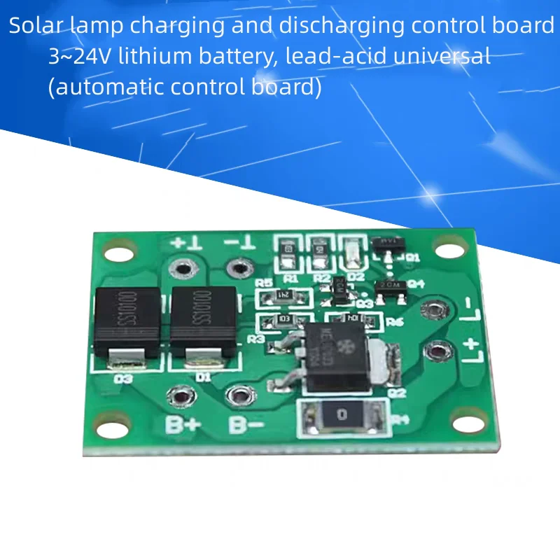 Solar Lamp Circuit Control Board Solar Lawn Lamp 3-24V Lithium Lead Acid Battery Lamp Automatic Control Board
Solar Lamp Circuit Control Board Solar Lawn Lamp 3-24V Lithium Lead Acid Battery Lamp Automatic Control Board