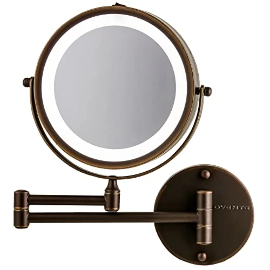 Wall Mounted Lighted Makeup Mirror, 7" Double Sided 1X/7X Magnifying Vanity Mirror for Bathroom with LED Lights, Cordless, 360°
Wall Mounted Lighted Makeup Mirror, 7" Double Sided 1X/7X Magnifying Vanity Mirror for Bathroom with LED Lights, Cordless, 360°