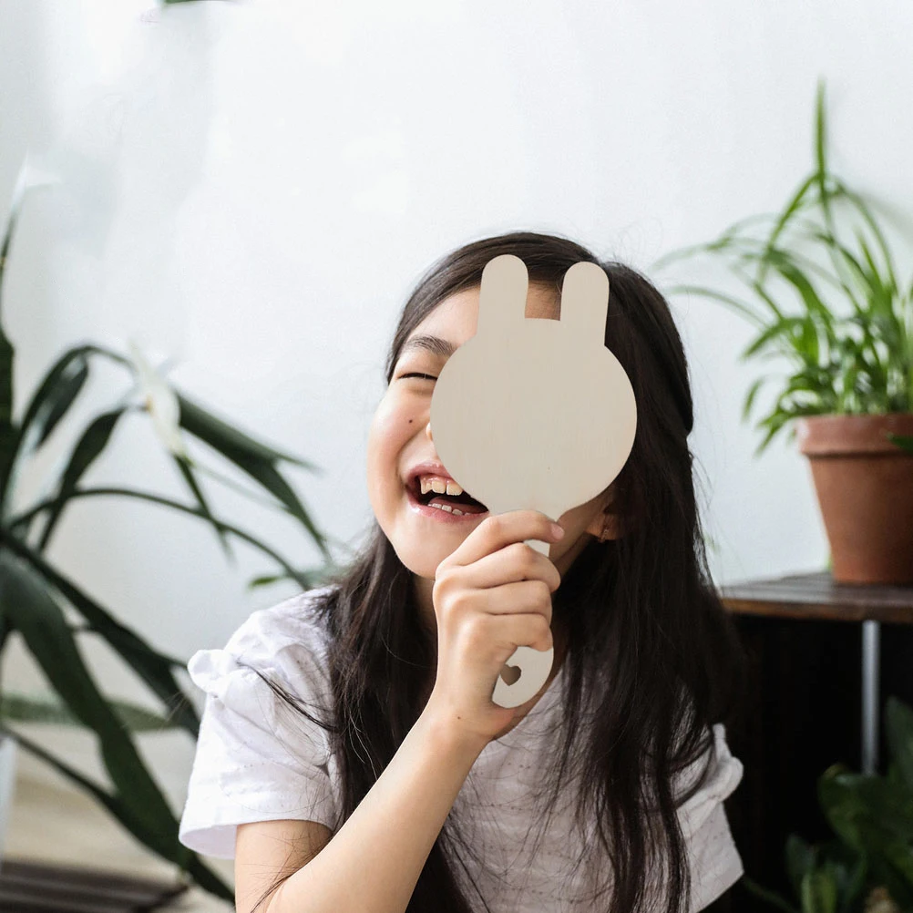 5 Pcs Small Makeup Diy Unpainted Handheld Kids Craft Blank Handmade Child Compact Wooden Mirror Toys Wooden Painting Mirror
5 Pcs Small Makeup Diy Unpainted Handheld Kids Craft Blank Handmade Child Compact Wooden Mirror Toys Wooden Painting Mirror