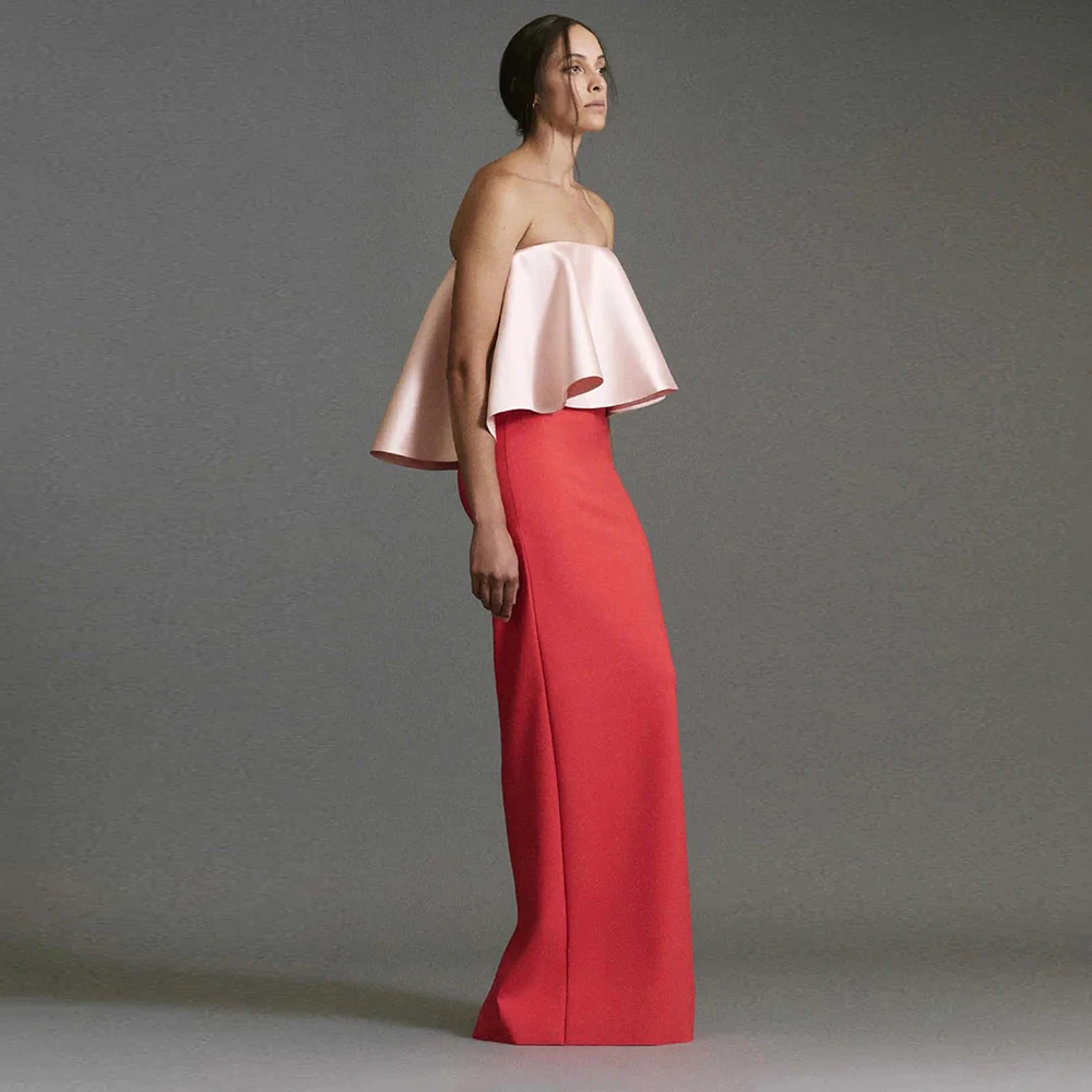 Customized Pink Evening Dresses for Women Satin&Jersey Ruffles Luxury Party Dress Strapless Elegant Formal Prom Gowns Long 2026
Customized Pink Evening Dresses for Women Satin&Jersey Ruffles Luxury Party Dress Strapless Elegant Formal Prom Gowns Long 2026
