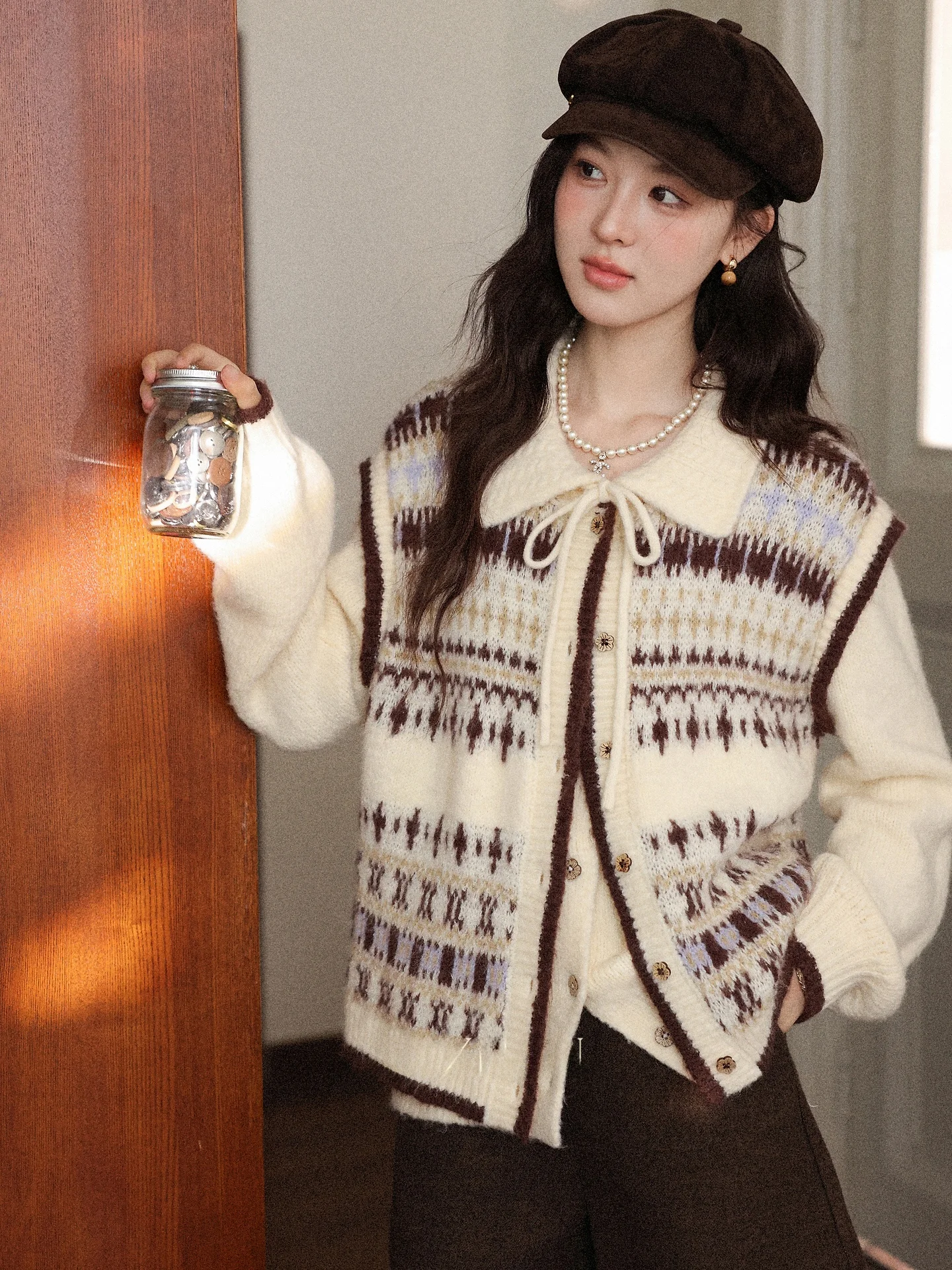 Женский вязаный свитер South Deer Mistweave из шерсти с узором Fair Isle, осенне-зимний, прямого кроя, с длинными рукавами, для ношения под одеждой
Женский вязаный свитер South Deer Mistweave из шерсти с узором Fair Isle, осенне-зимний, прямого кроя, с длинными рукавами, для ношения под одеждой