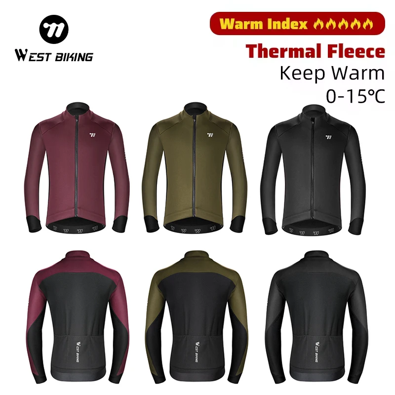 WEST BIKING Men's Cycling Jersey Winter & Autumn Long Sleeve Thermal Fleece lining Bicycle Warm Jacket Road Bike MTB Clothing
WEST BIKING Men's Cycling Jersey Winter & Autumn Long Sleeve Thermal Fleece lining Bicycle Warm Jacket Road Bike MTB Clothing