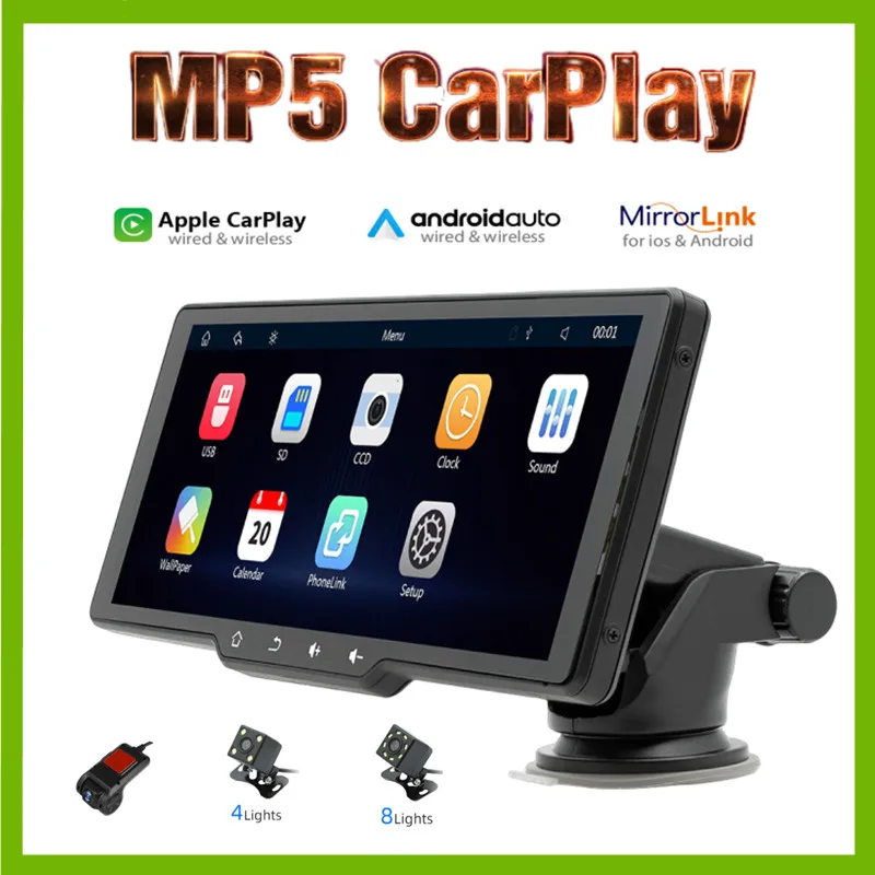 Универсальный портативный беспроводной MP5-плеер Apple carplay с HD-экраном 10,26 дюйма и Android, автомобильный FM-передатчик USB TF-плеер B514
Универсальный портативный беспроводной MP5-плеер Apple carplay с HD-экраном 10,26 дюйма и Android, автомобильный FM-передатчик USB TF-плеер B514