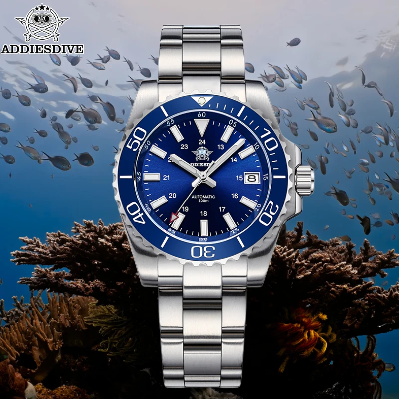 ADDIESDIVE Watches Men's Luxury Sapphire Automatic Mechanical Watch Waterproof 20Bar Diver Watch Ceramic Bezel Luminous Watches
ADDIESDIVE Watches Men's Luxury Sapphire Automatic Mechanical Watch Waterproof 20Bar Diver Watch Ceramic Bezel Luminous Watches