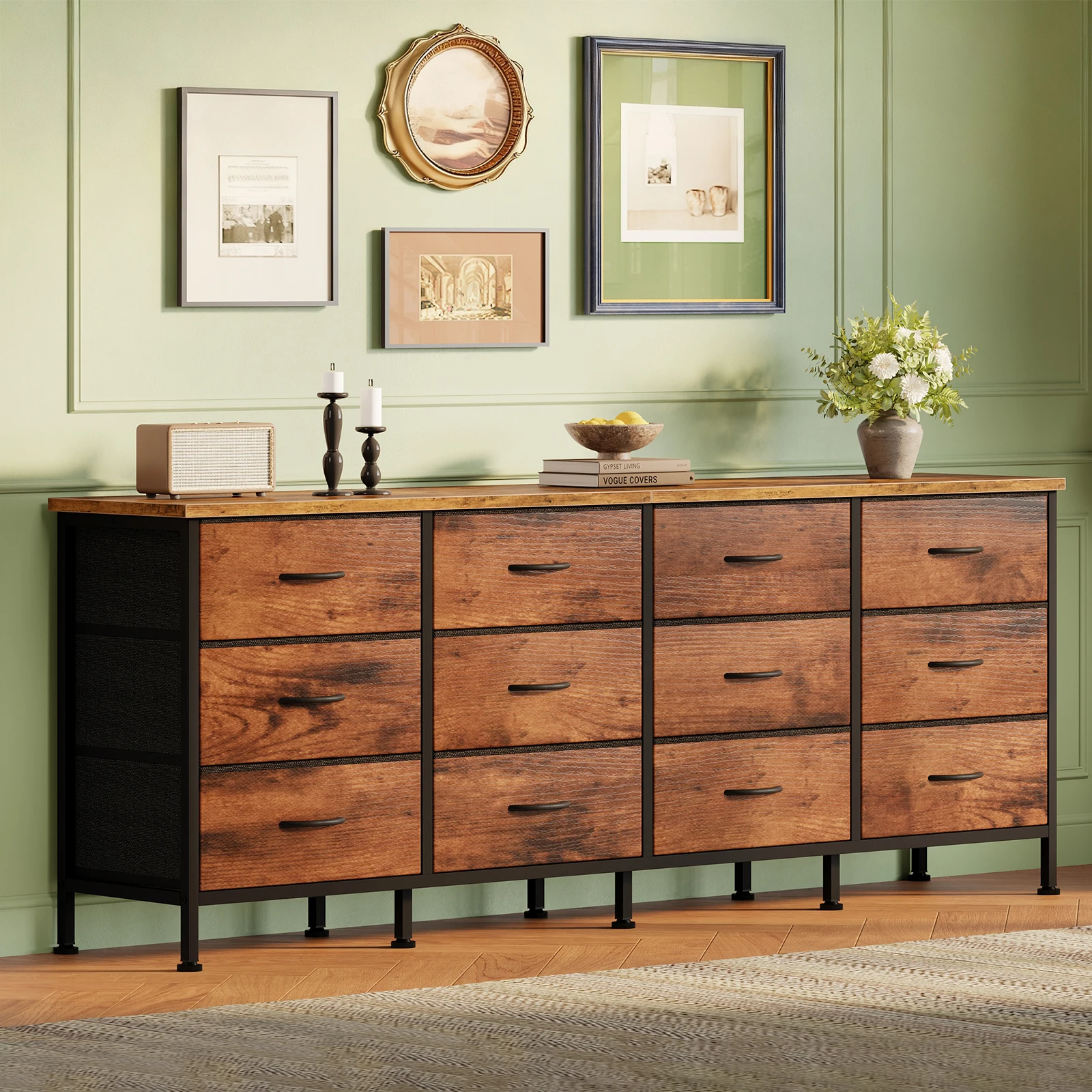JHK 12 Fabric Cabinet For Living Room Drawers Beside Nightstand Tables Wood Top Entertainment Center Large Fabric TV Consoles for Bedroom Up to 80'' TVs Storage Closet Chest Clothes Display Of Furniture
JHK 12 Fabric Cabinet For Living Room Drawers Beside Nightstand Tables Wood Top Entertainment Center Large Fabric TV Consoles for Bedroom Up to 80'' TVs Storage Closet Chest Clothes Display Of Furniture