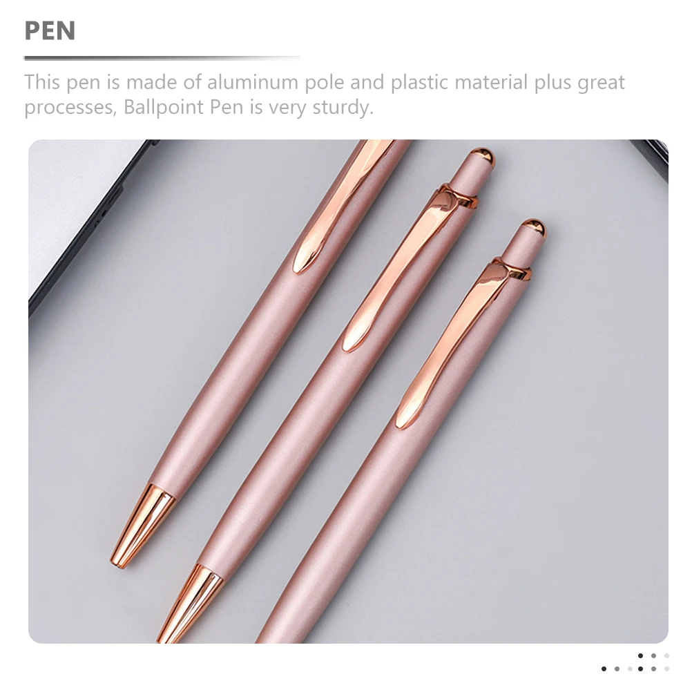 10pcs Rose Gold Ballpoint Pen Aluminum Rod Press Pens Ergonomic Writing Accessories Portable Business Supplies Art Tools
10pcs Rose Gold Ballpoint Pen Aluminum Rod Press Pens Ergonomic Writing Accessories Portable Business Supplies Art Tools