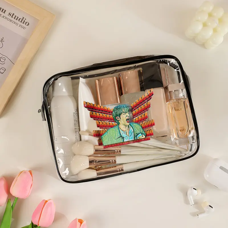 Pvc Transparent Travel Storage Bag with Zipper Maximalist Come on Wing Hot Ones Cosmetics The Army Fan Makeup Bags Fashion Gifts
Pvc Transparent Travel Storage Bag with Zipper Maximalist Come on Wing Hot Ones Cosmetics The Army Fan Makeup Bags Fashion Gifts