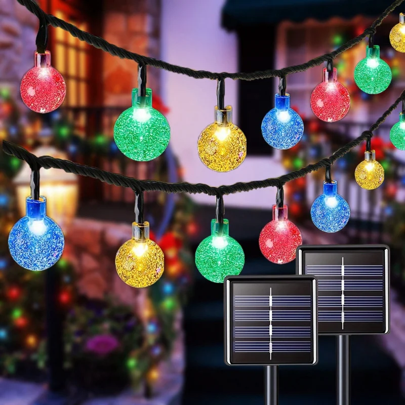 Solar String Lights Crystal Globe Lights with 8 Modes Outdoor Waterproof Bubble Light Patio Garden Decor Aesthetic
Solar String Lights Crystal Globe Lights with 8 Modes Outdoor Waterproof Bubble Light Patio Garden Decor Aesthetic