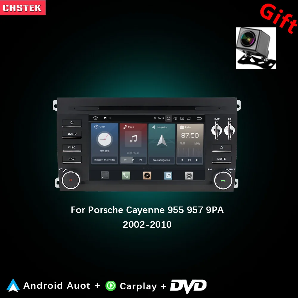 CHSTEK Car Radio DVD Carplay For Porsche Cayenne 9PA 955 957 2002-2010 Multimedia Player Navigation Bluetooth WIFI Android 14
CHSTEK Car Radio DVD Carplay For Porsche Cayenne 9PA 955 957 2002-2010 Multimedia Player Navigation Bluetooth WIFI Android 14