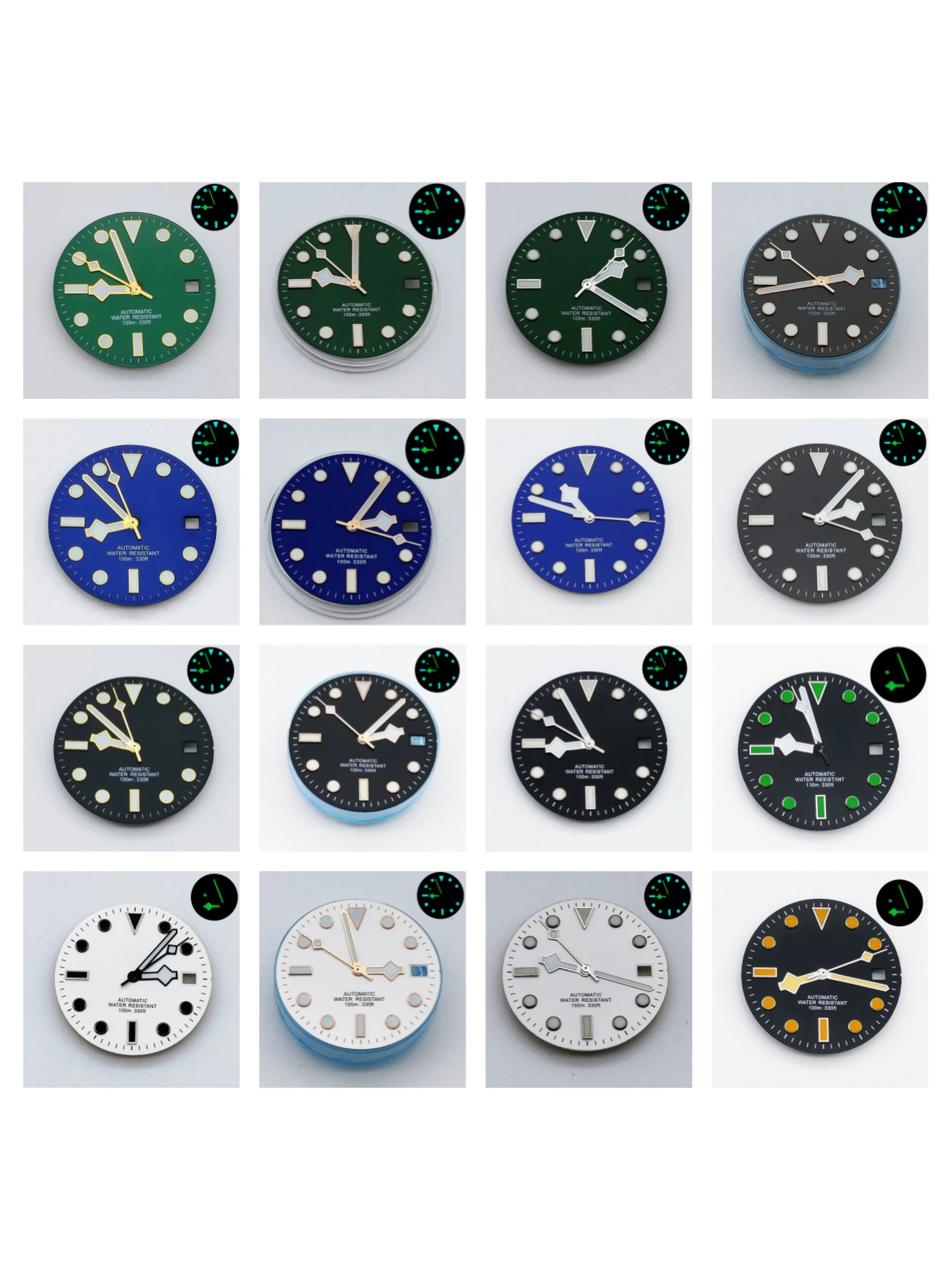 Watch Part 28.5MM Green Luminous Dial Add Hands Fit NH35 Automatic Movement
Watch Part 28.5MM Green Luminous Dial Add Hands Fit NH35 Automatic Movement