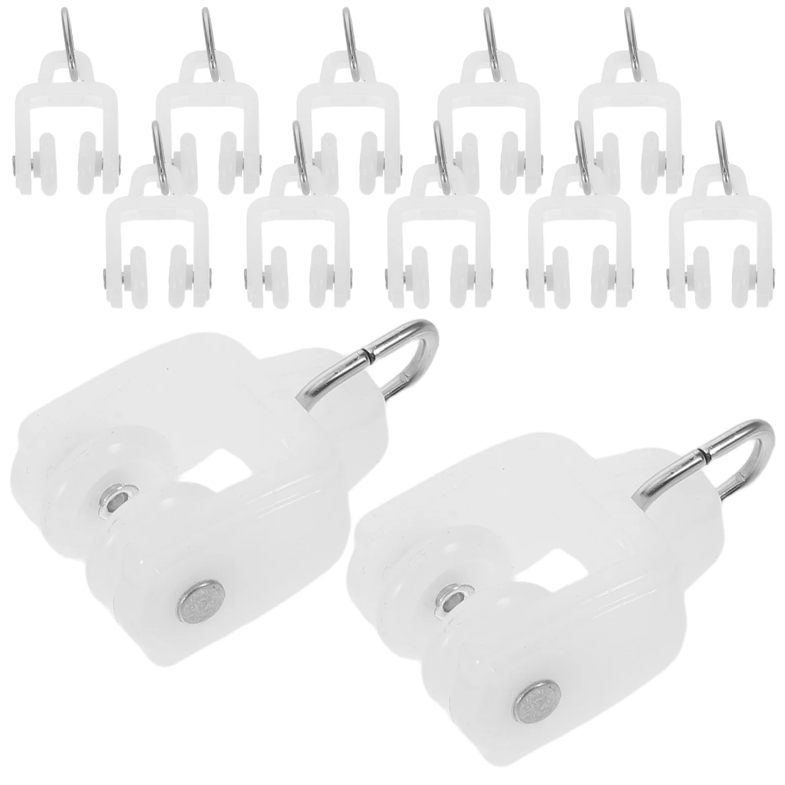 100pcs Curtain Track Rollers Replacement Heavy Duty Plastic Gliders For Ceiling Mount Tracks Smooth Quiet Dual Wheel System
100pcs Curtain Track Rollers Replacement Heavy Duty Plastic Gliders For Ceiling Mount Tracks Smooth Quiet Dual Wheel System