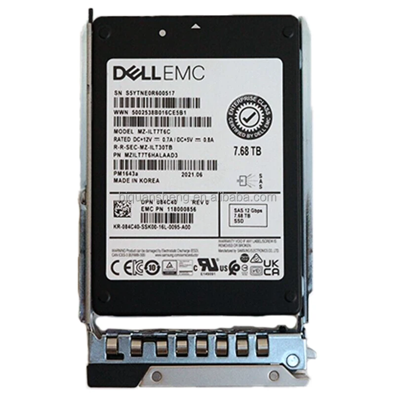 Hot Sale De Ll PM1653 7.68T SAS 24G Enterprise Solid State Drive
Hot Sale De Ll PM1653 7.68T SAS 24G Enterprise Solid State Drive