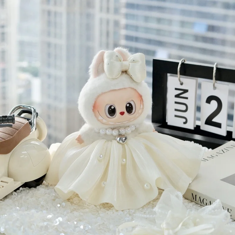 Hot Sale For 17cm Labubu Clothes Pendant Outfit Wedding Dress Heart Macaron For Labubu Clothes Girl Birthday Gift No Doll 
Hot Sale For 17cm Labubu Clothes Pendant Outfit Wedding Dress Heart Macaron For Labubu Clothes Girl Birthday Gift No Doll