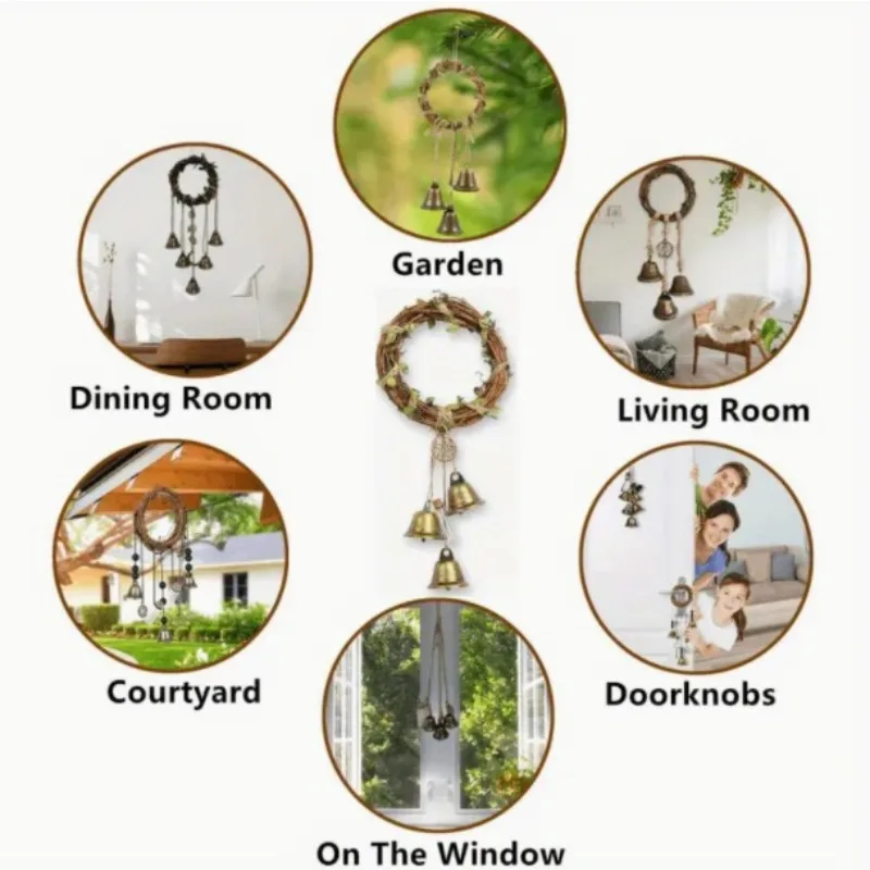 Witch Bells Protection for Door Knob Hanger Wind Chimes Witchy Things Clear Negative Energy Witchcraft Supplies for Home Decor
Witch Bells Protection for Door Knob Hanger Wind Chimes Witchy Things Clear Negative Energy Witchcraft Supplies for Home Decor