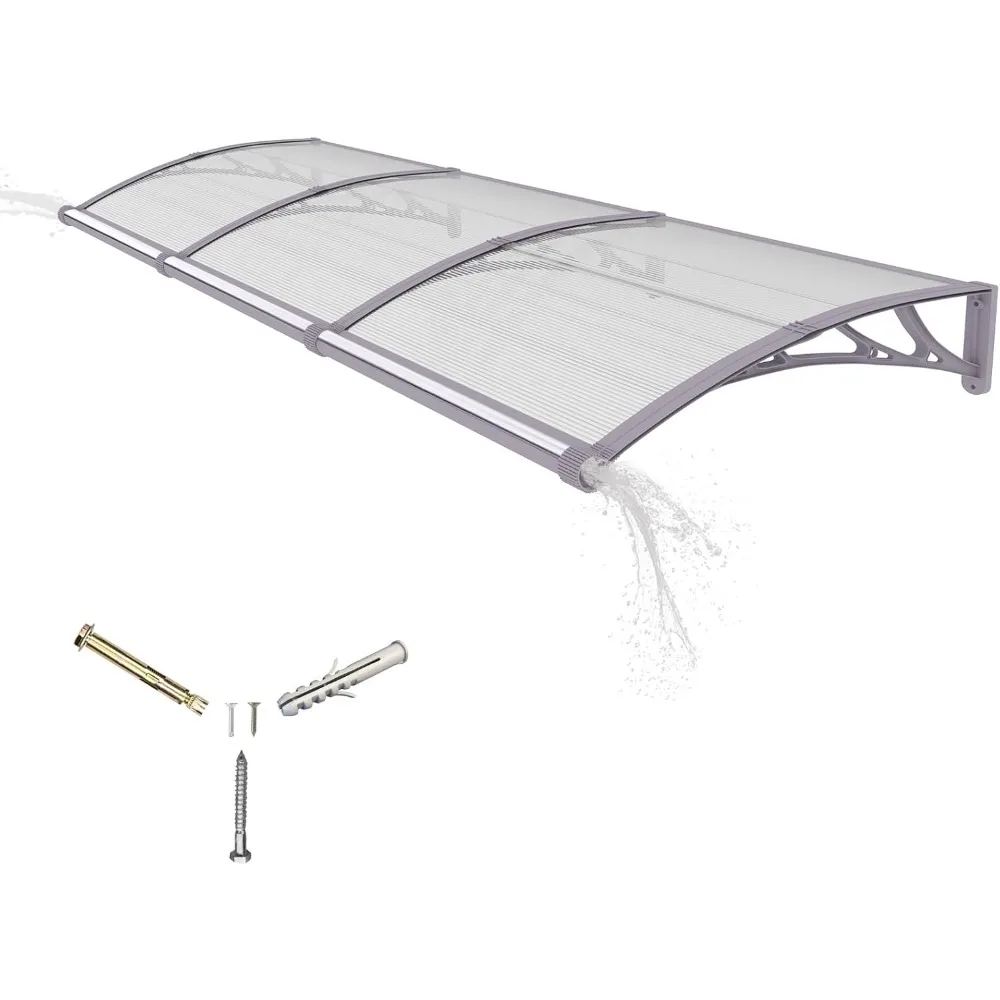 Door Awning Window Canopy with Drainage,40x118 Inch Spliced Awning for Door Entrance,Porch,Patio,Deck,Polycarbonate Awnings for
Door Awning Window Canopy with Drainage,40x118 Inch Spliced Awning for Door Entrance,Porch,Patio,Deck,Polycarbonate Awnings for