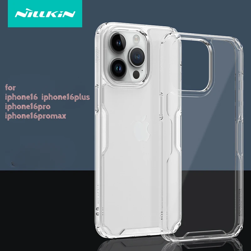 Nillkin for IPhone16Pro Max Iphone16 Transparent Protective Case Anti-drop All-inclusive Soft and Hard Case
Nillkin for IPhone16Pro Max Iphone16 Transparent Protective Case Anti-drop All-inclusive Soft and Hard Case