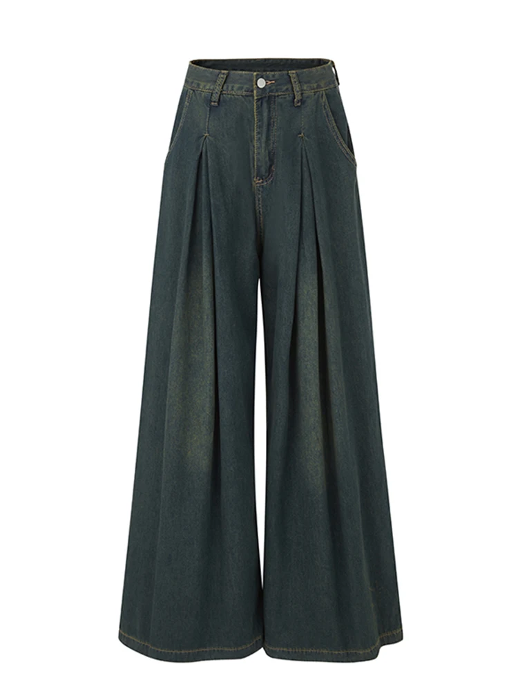 2023 Summer Women's Trousers Baggy Casual Y2k Streetwear High Waist Jeans Wide Leg Pants Clothes Button Fly American Retro Style
2023 Summer Women's Trousers Baggy Casual Y2k Streetwear High Waist Jeans Wide Leg Pants Clothes Button Fly American Retro Style