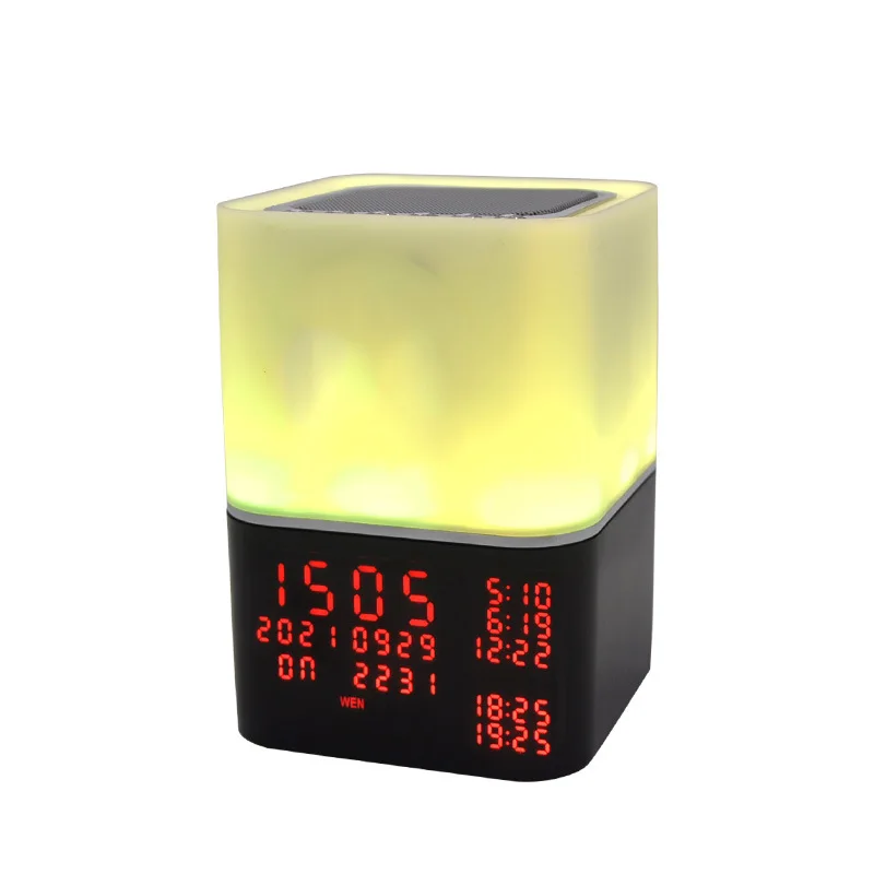 Speaker, Bluetooth alarm clock stereo, stereo with ambient light
Speaker, Bluetooth alarm clock stereo, stereo with ambient light
