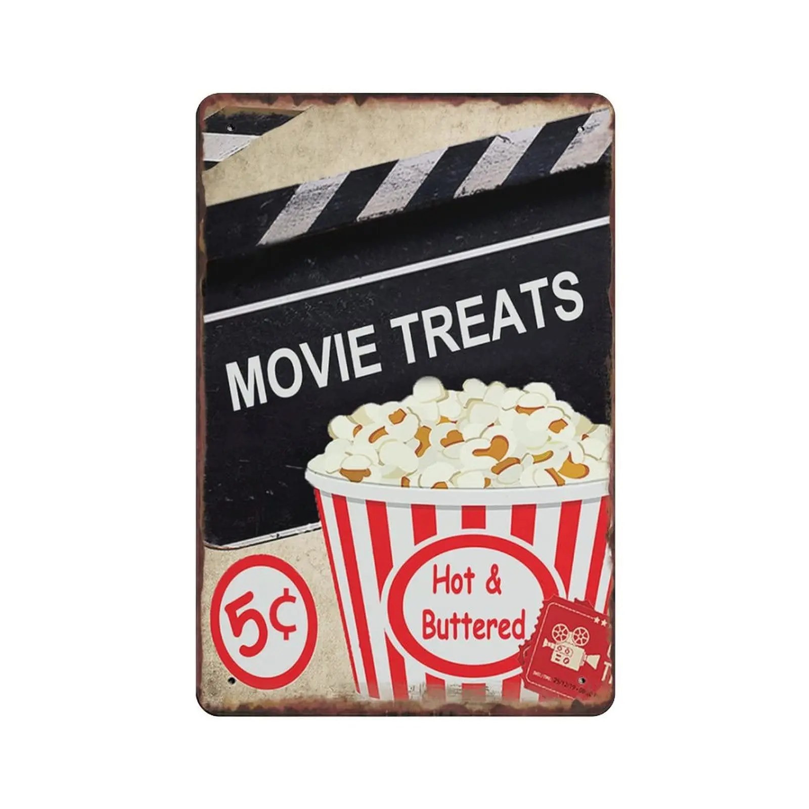 Movie Treats Movie Room Decor Vintage Metal Tin Sign Funny Home Wall Art Decor
Movie Treats Movie Room Decor Vintage Metal Tin Sign Funny Home Wall Art Decor