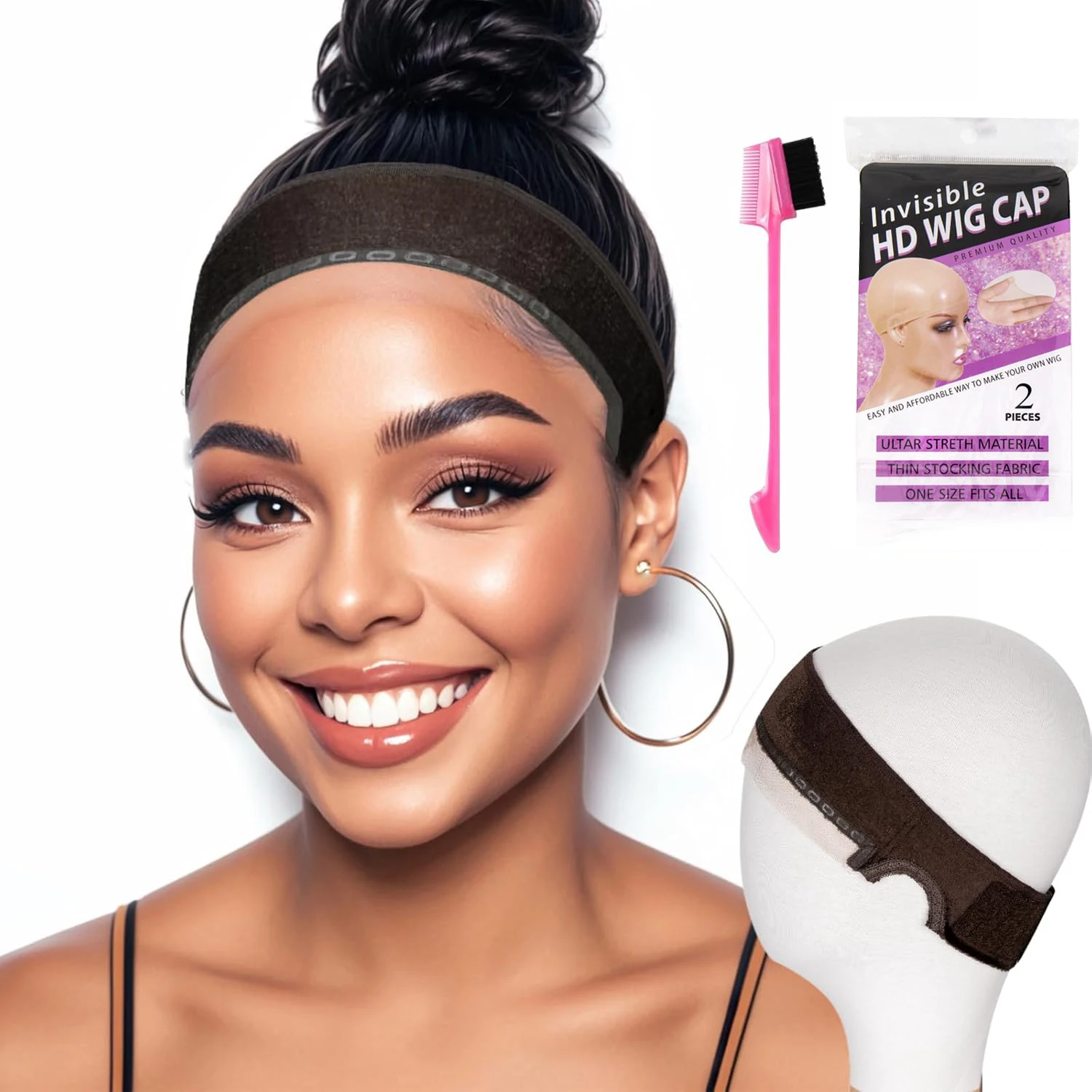 Adjustable Lace Wig Grip Band for Women-Non-Slip, Breathable Headband with Ear-Cutouts & Natural Lace Edge,Easy to Wear & Remove
Adjustable Lace Wig Grip Band for Women-Non-Slip, Breathable Headband with Ear-Cutouts & Natural Lace Edge,Easy to Wear & Remove