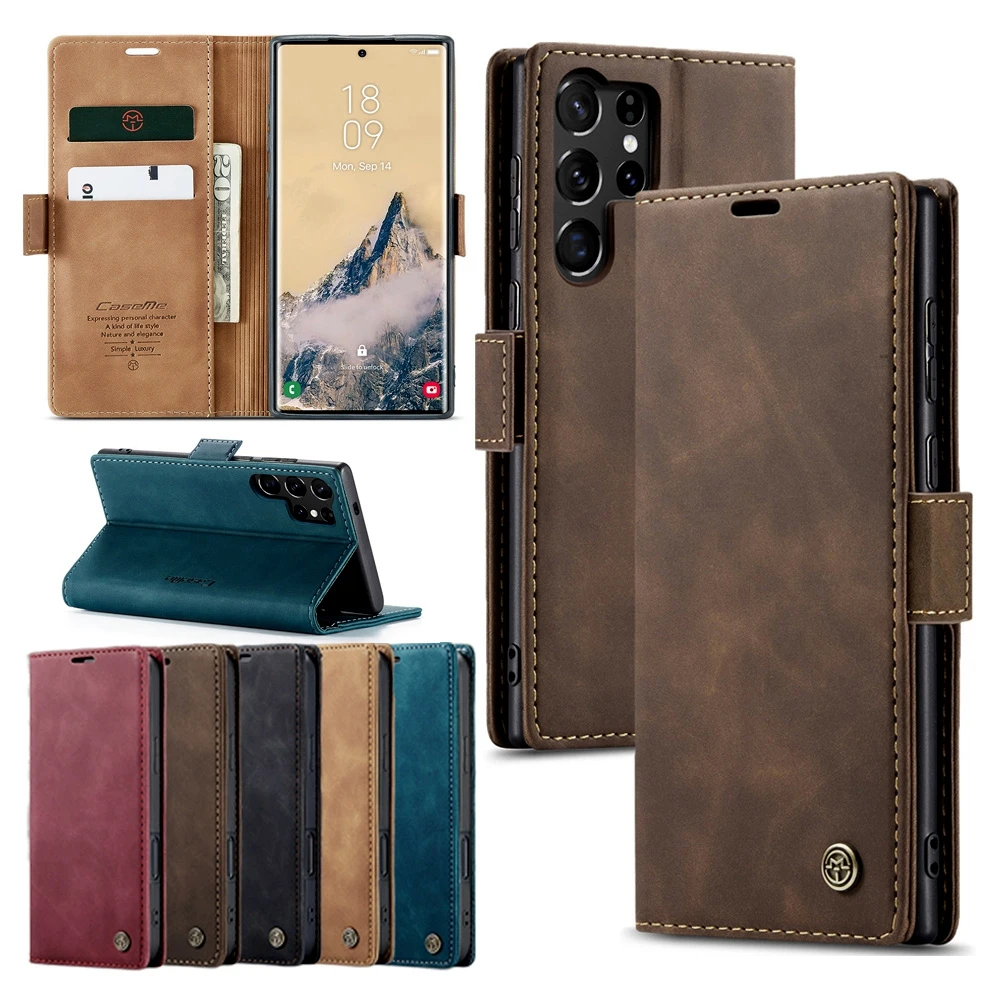 Kickstand Leather Flip Case Card Slot Wallet Case For Samsung S10 S20 S21 FE S22 S23 Plus S24 S25 Ultra Note20 Ultra Phone Cover
Kickstand Leather Flip Case Card Slot Wallet Case For Samsung S10 S20 S21 FE S22 S23 Plus S24 S25 Ultra Note20 Ultra Phone Cover