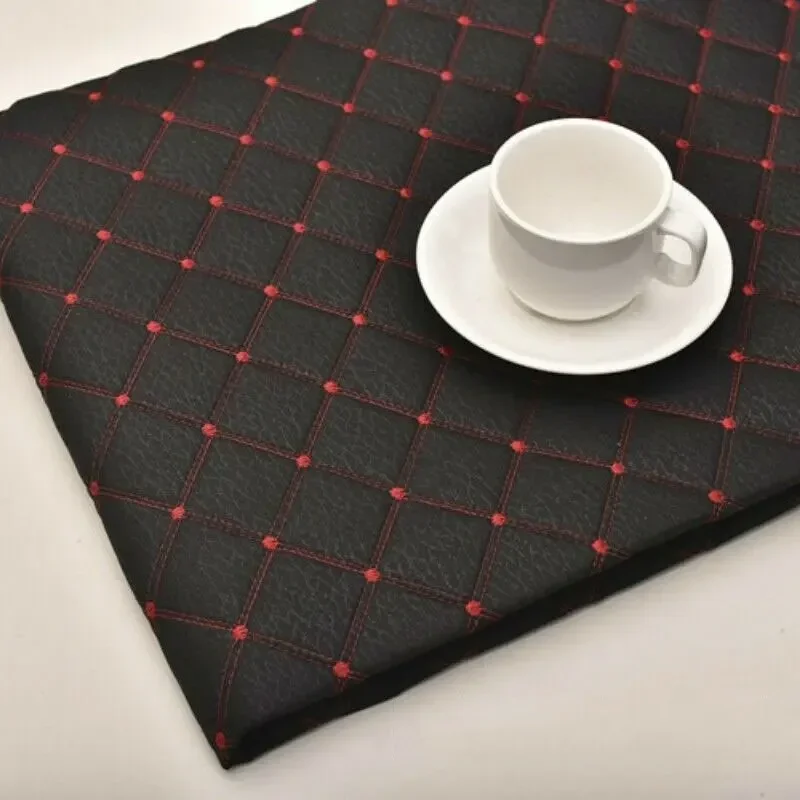 1m Sponge Quilted Embroidered Plaid Fabric Imitation Leather Fabric Car Seat Cover Interior Roof Sofa Tarpaulin Material Sewing
1m Sponge Quilted Embroidered Plaid Fabric Imitation Leather Fabric Car Seat Cover Interior Roof Sofa Tarpaulin Material Sewing